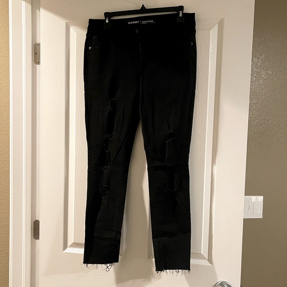 Old Navy Rockstar Black Jeans - Picture 2 of 7